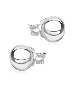 Ball Shaped Silver Ear Stud STS-5300